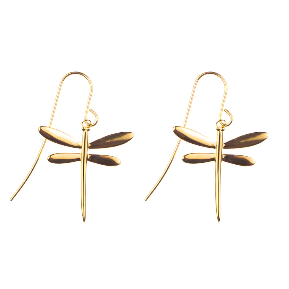 öronhänge slända guld